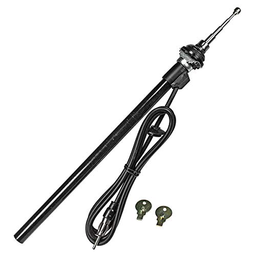 tomzz Audio 1000-032 Antena telescópica Universal, Guardabarros, Cabeza pequeña, Cable de 1,2...