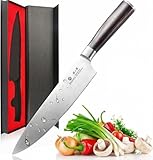 imarku Chef Knife 8 inch, High-Carbon Stainless Steel Pro Kitchen Knife with Ergonomic Handle and Gift Box, Chef's Knives for Professional Use, Gifts for Men and Women