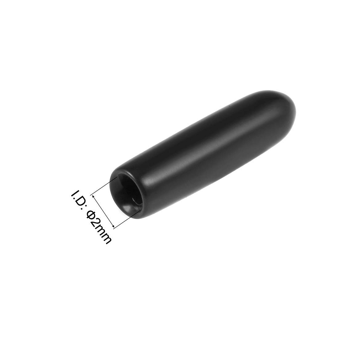 Cappucci Terminali In Gomma TA-VIGOR | 100 Pezzi, Diametro Interno 2 Mm, Per Viti E Fili - Foto 12