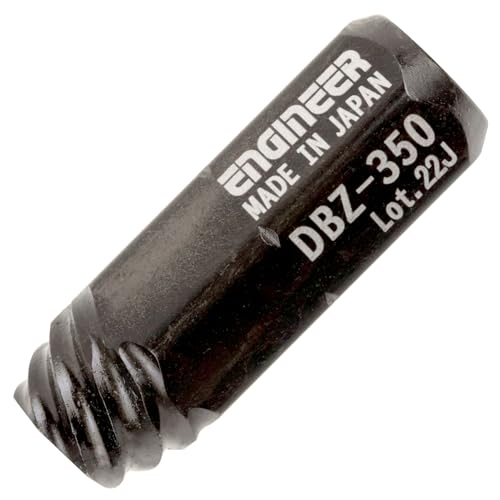 ENGINEER DBZ-350 Engineer Screw Saurus Toggle Ultra Short Bit for Removing Crushed Screws, Cap Bolt, Enameled Set, Hex Hole Opposite Side: 0.2 inches (5.0 mm)