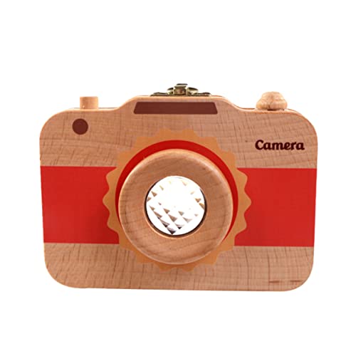 Toyvian 1pc Wooden Camera Baby Tooth Storage Box Baby Tooth Boxes for Children Milk Organizer Souvenir