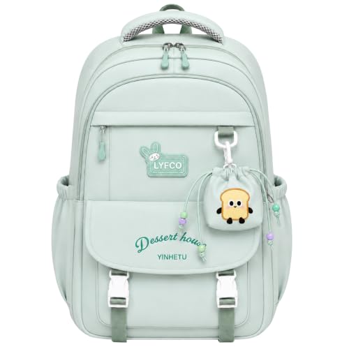 Image of Korean Style Unisex School & College Backpack Bag | 18 Inch Large Capacity Bag For Girls & Boys Age of 12-16 Years | Best For Middle & High School, College, Tution, Travel, Camping