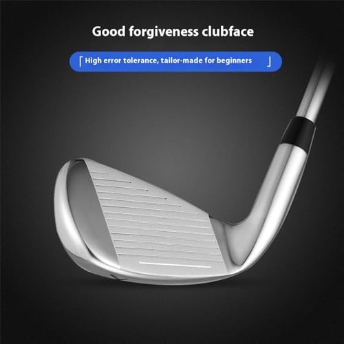 Plancha De Golf De La Mano Derecha #7, Cabeza De Aleación De Un Solo Palo Eje De Carbono 62,5 Grados Lie Angle R Flex, Diseño Duradero Ligero para Hombres Mujeres Golfistas para Mejorar El Control De