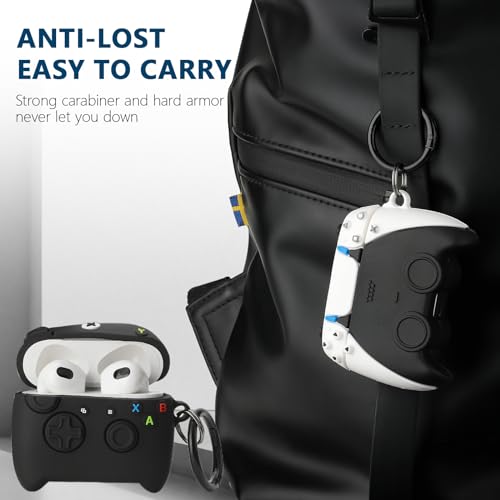 Image of [2Pack] Gedicht for Airpods 3rd Generation Case, Funny 3D Cartoon Game Controller Console Design Silicone Soft Cases for Airpods 3rd Case Cover, with Keychain Kids Women Men for Airpods 3 Case