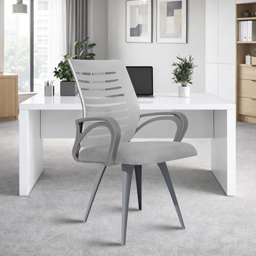 Image of ROSE Elite | 3 Years Brand Warranty | Ergonomic Office Chair, Study, WFH, Revolving, Rolling, Desk, Task, Laptop, Student Chair (Full Grey, Elite MB Reception)