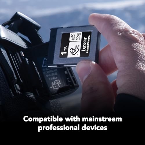 Lexar Tarjeta de Memoria Profesional CFexpress Tipo B Silver 4.0 de 1 TB, para fotógrafos, videógrafos, hasta 3600/3000 MB/s, Video 8K (LCXEXS4001T-RNENG) - imagen 7