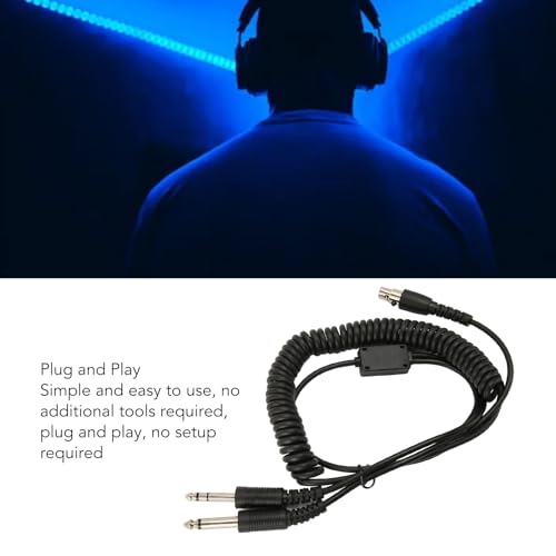 Adaptador Cable XLR 5 Pin a Doble Enchufe GA para Auriculares miniatura 2