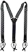 Tommy Hilfiger Men's 32mm Woven Stripe Suspender, Grey, One Size