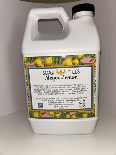 Soap Tiles Meyer Lemon Hand Soap Refill 64fl oz for Hand Soap Dispenser (Pack Of 1) image 4