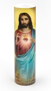 Sacred Heart of Jesus LED Flameless Candle