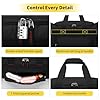 55L Gym Duffle Bag Sports Holdall for Men - 22 inch Multi Pockets Large Holdall Bag for Fitness, Travel, Workout - Black #4