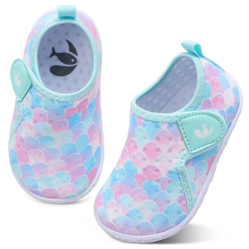 Image of FEETCITY Boys Girls Water Shoes Kids Aqua Socks Quick Dry Barefoot for Beach Swimming Pool