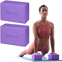 2-Pack Gaiam Latex-Free Eva Foam Yoga Blocks (Beveled Edges, Deep Purple) only .39: eDeal Info