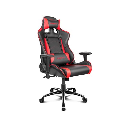 Drift DR150BR - Silla Gaming Profesional, (Poilipiel Alta Calidad, Ergonómica), Color Negro/Rojo