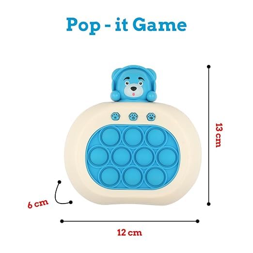 Image of Mashes Fast Push Pop It Game for Kids - Fun & Interactive Bubble Pop Challenge Toy, Speed Game for Focus & Coordination, Durable & Colorful Sensory Toy (Multicharacter) (Pop it Medium)