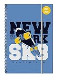  Collegetimer Skate 2021/2022 - Schüler-Kalender A5 (15x21 cm) - Skateboard - Ringbindung - Weekly - 224 Seiten - Terminplaner - Alpha Edition