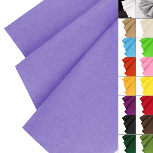 Image of IONTACH 36 inch X 36 inch Lavender Stiff Felt Fabric 1.2mm Thick