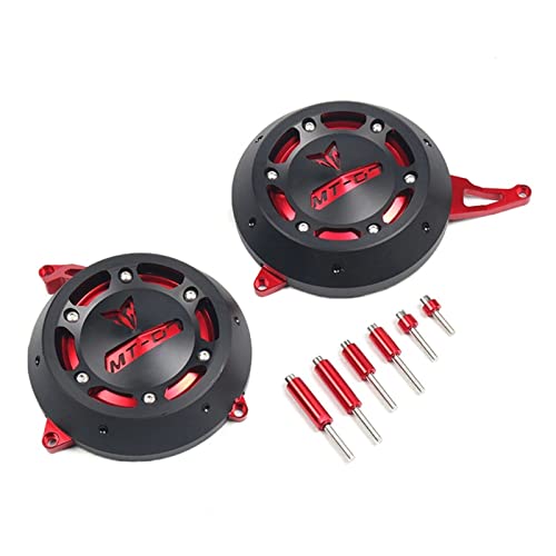 Protection Carter Moteur pour Yamaha MT-07 2014-2022 | Crash Pad Rouge