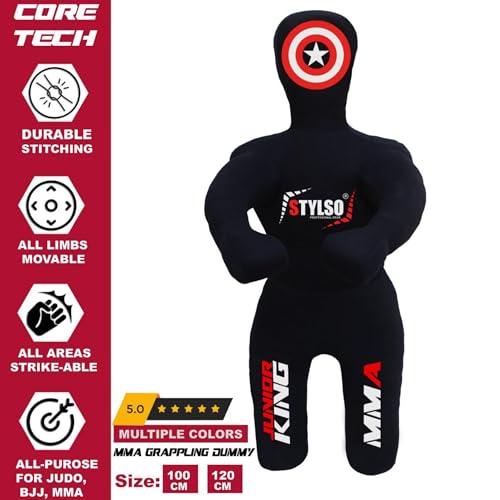 image for Stylso Un-Filled Wrestling Dummy for Kids - Ultimate Training Companio