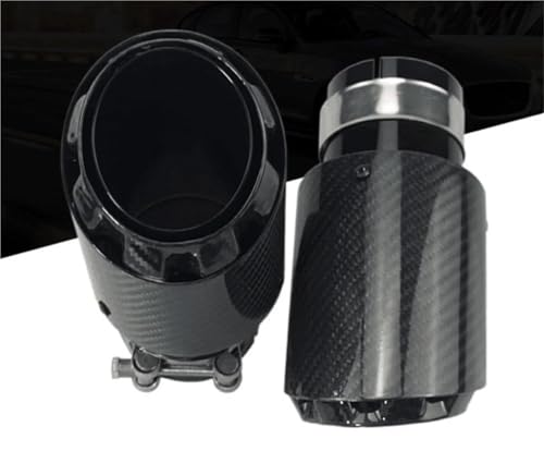 Tuyau d'échappement carbone véritable noir isolant pour Toyota - 3