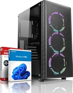 shimobee Allround/Entry Gaming PC - AMD Ryzen 3 3100 (8 Threads, 3.9 GHz) - 16 GB DDR4 RAM - GTX 750 4 GB DDR5-512 GB NVME SSD - Win11 - WLAN - RGB - 3 Jahren Garantie! #6880