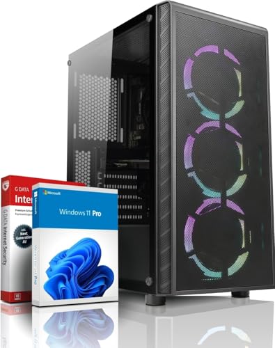 shinobee Allround/Entry Gaming PC - AMD Ryzen 3 3100 (8 Threads, 3.9 GHz) - 16 GB DDR4 RAM - GTX 750 2 GB DDR5-512 GB NVME SSD - Win11 - WLAN - RGB - 3 Jahren Garantie! #6880