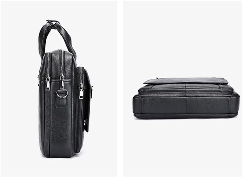 Briefcase Genuine Leather Male Business Leisure Handheld Laptop Bag