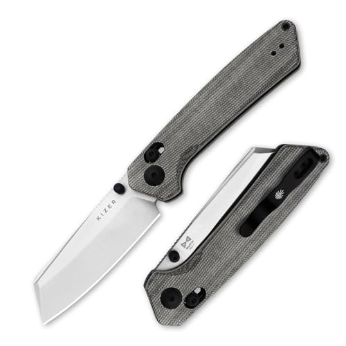 Image of Kizer Madrac Pocket Knife, 3.06 inch Nitro-V Blade, Thumb Stud & Clutch Lock