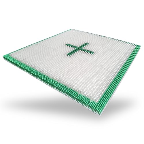 JFdryski-1215h6PHsq1-44, Snowboard Trick at Home, 1.44sqm(1.2m*1.2m), Artificial Ski Mat, Mushroom Dry Ski Mat,Snowboarding mat,Ground ski Trick Practice,Strong Grip,Basic Snow Skills Training Tool