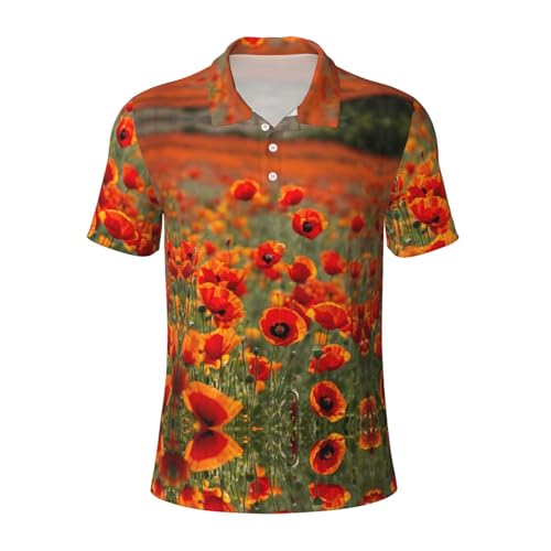 Polo coquelicot manches courtes idéal pour terrasses d'été