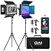 GVM LED Video Light, Dimmable Bi-Color, Photography Lighting with APP Control, Video Lighting Kit for YouTube Outdoor Studio, 2 Packs Led Panel Light, 2300K-6800K, CRI 97+