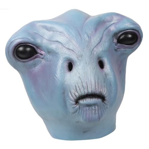 Masque effrayant extraterrestre taille adulte en latex ventilé pour fête costumée horreur