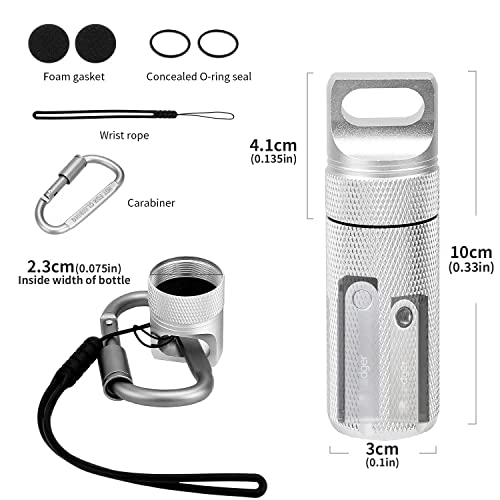 Biu-Boom-Ledger Nano X S S Plus Case-Waterproof Fire-Resistant Safe Storage Crypto Wallet Accessory-Compatible Cryptocurrency Usb Thumb Drive Device Casefor Protecting(Silver) #TOP4