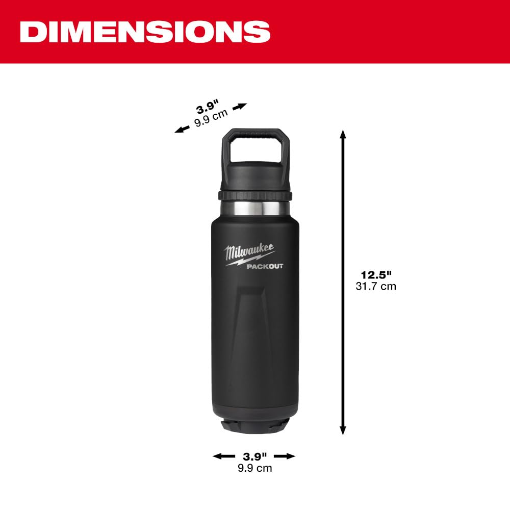 Amazon.com: Milwaukee Packout 1064 Ml Thermos (Black) - 48-22