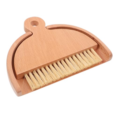 CHILDWEET 1 Set Dustpan Brush Sliding Door Track Cleaner Small Brush Hand Broom Kitchen Brooms Hand Broom Dust Pan Keyboard Duster Brush Mini Whisk Broom Sweeping Brush Car Toys White Wooden