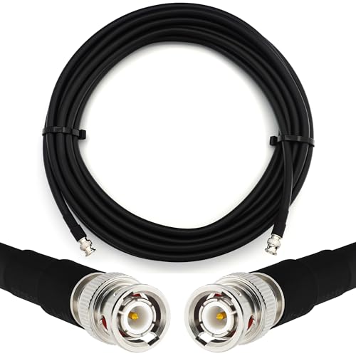 Extension coaxiale BNC a BNC 50 Ohm de 2m pour antenne et radio CB vhf