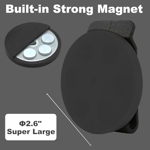 Magnetic Belt Clip Tool Holder, 2-Inch, Heavy-Duty Anti-Slip Holster for Screws, Screwdrivers, Wrench, Nails, Hammer, Black (Black, 2PCS) by DIYAREA - Image 7