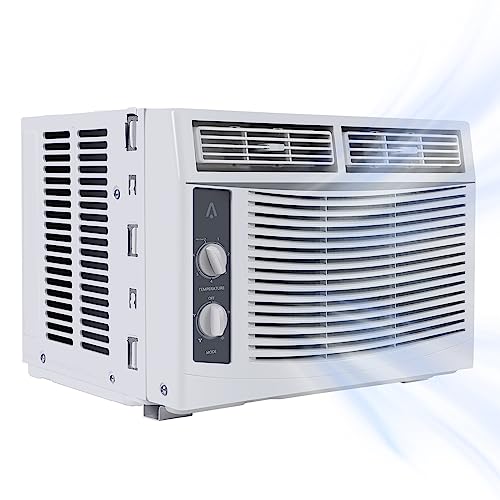 TROPOW 5000 BTU Window Air Conditioner for Small Rooms Up to 150 Sq. ft., Mechanical Control AC Unit...