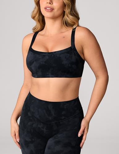 Image of UNISSU Hugcurve Adjustable Sports Bra Square Neck Wireless Padded Yoga Workout Tops