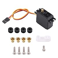 Watris Veiyi RC Servo, 2,2kg Metallgetriebe Wasserdicht Mini Servo, 3x1,5x4cm / 1,2x0,6x1,6 Zoll RC Zubehör für 1/16/14/12 Ferngesteuertes Auto