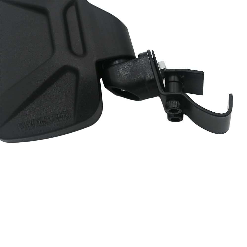 Riloer 2pz Specchietti retrovisori moto, specchietti laterali UTV PP con staffa, lente di ricambio specchio trasparente oversize, P-olaris R-anger