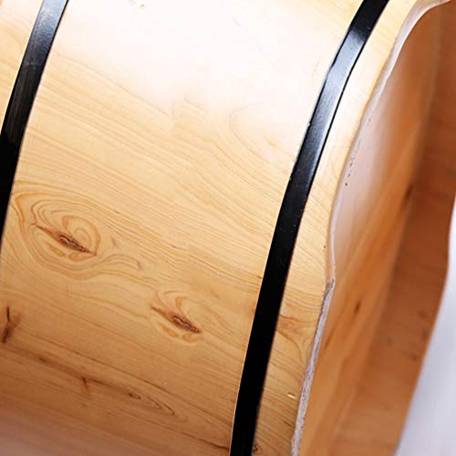 Cubeta de baño para pies de madera sólida de cedro miniatura 4