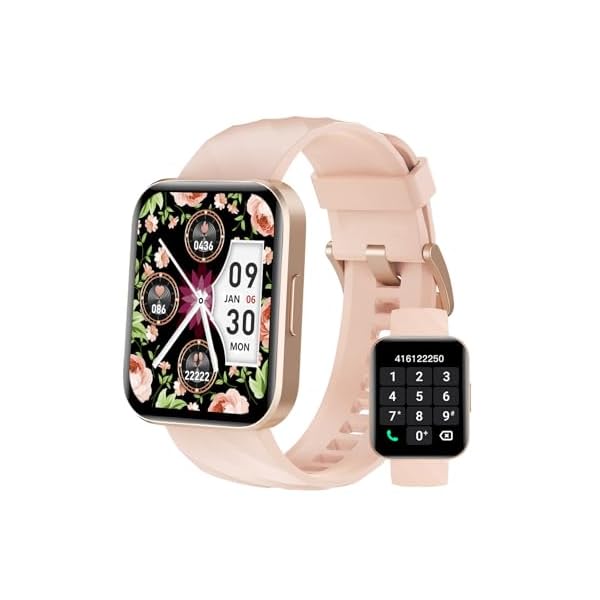 Smart Watch for Women, Answer/Make Calls, for iPhone/Android Phone Pink