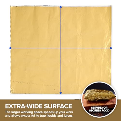 200 Count Pre-Cut Pop Up Wraps, 9” Gold Disposable Wrappers for Food or Hair Highlights – Stock Your Home