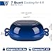 VORRINGARD Enameled Cast Iron Sourdough Bread Oven, Dutch Oven, Loaf Cast Iron Bread Pan for Homemade Bread Baking, Meatloaf Pan with Lid, 7QT, Blue