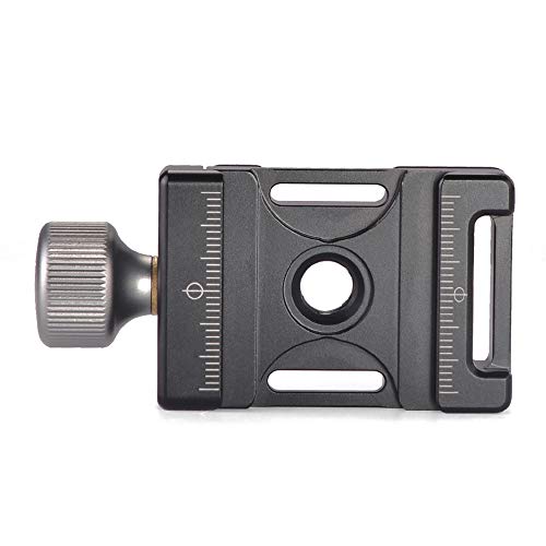 Andoer Mini Quick Release-Aluminium Klemme verstellbar und kompatibel mit Arca Swiss für 38 mm QR Platte