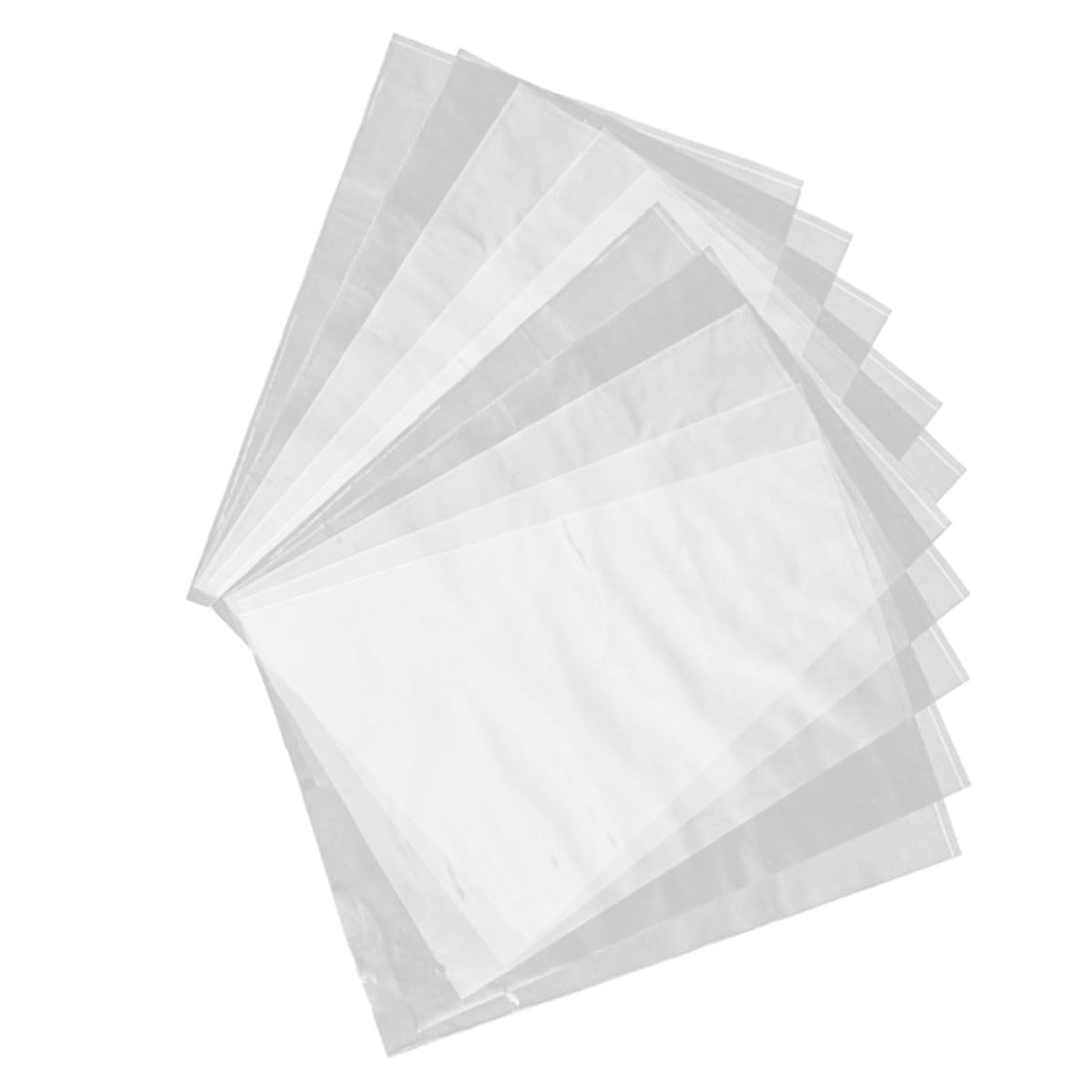 STOBAZA 200pcs PVC Heat Shrinkable Bags for Packaging and Displaying Items, Shrink Wrap Film Easy to Store, for Industrial and Cosmetic Use