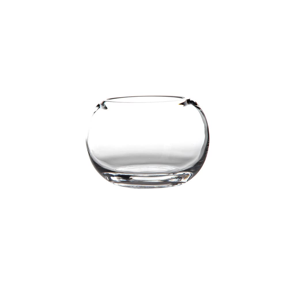 Jarrón pecera de Cristal Transparente de Ø 20x14 cm - LOLAhome