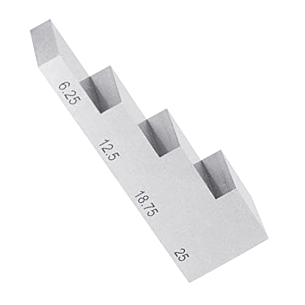 Bloc de calibrage en 4 étapes, acier 1018, jauge d ' épaisseur ultrasonique Applicable, épaisseur 6.25mm 12.5mm 18.75mm 25mm, testeur ultrasonique
