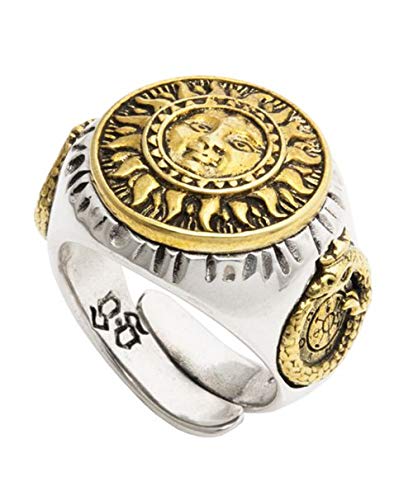 シルバー925 good vibrations 太陽 サン ウロボロス フリーサイズ リング メンズ SV925 指輪 GVRG-24